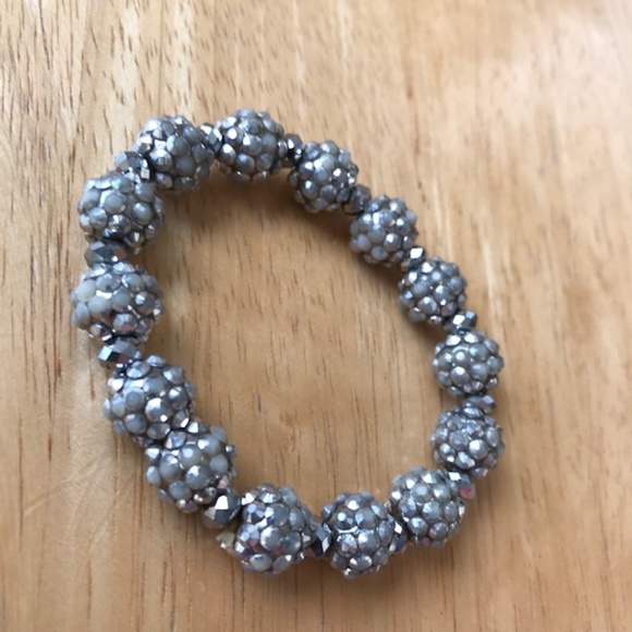 Metallic Silver Color bracelet Retro Disco Trendy - Picture 4 of 8